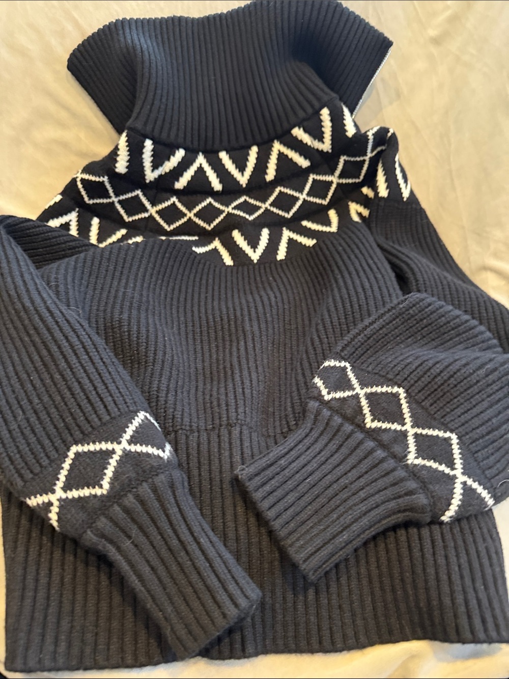 Varley Sigrid Fair Isle Half Zip Sweater - Picture 6 of 6